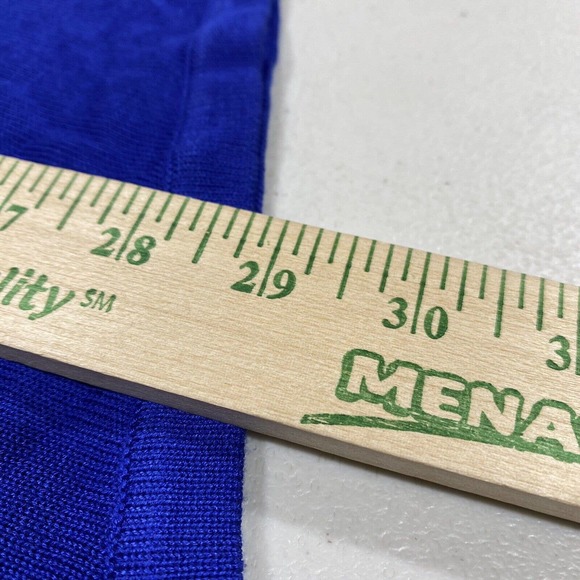 David Meister Shirt Women's 1X Blue Sweater Asymmetric Short Sleeve Tunic - Picture 8 of 9